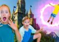 Magic Portal to a Secret World! Escape the Dragon! Kids Fun TV