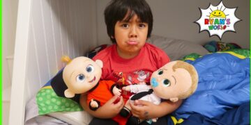 Ryan pretend play babysitting with 1 hr fun kids story!!!