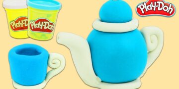 How to Make a Cute Play Doh Tea Party Set | Fun & Easy DIY Play Dough Arts and Crafts!