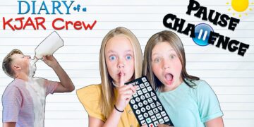 PAUSE Challenge With KIDS FUN TV!! Fun Squad Sneaky Jokes!! DIARY of a KJAR Crew!!
