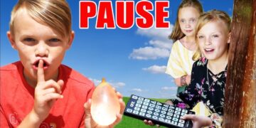 Pause Challenge! Ninja Kidz TV VS Kids Fun TV! Team Up Overseas in Hawaii!