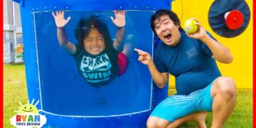 Dunk Tank Challenge Family Fun Games with Ryan ToysReview!!!