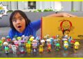 Ryan Collected ALL 53 Ryan's World Road Trip Collection and play Fun Board Game!!!
