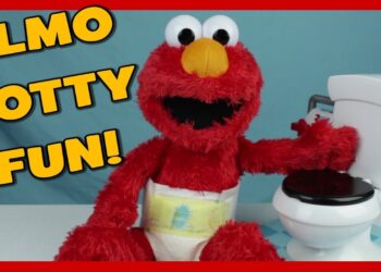 ELMO POTTY FUN – Learn How To Change A Dirty Diaper – Kids Toy Surprise Kinder Egg Fun