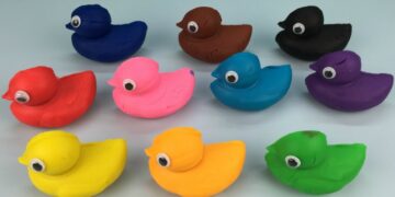 Playdough Ducks with Animal Molds Fun & Creative