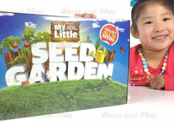 Tanya Having Fun with My Little Seed Garden. Seeds, Pots and Soil Growing Kit