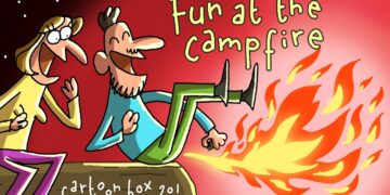 Fun At The Campfire | Cartoon Box 210 | by Frame Order | Farting Challenge Cartoon