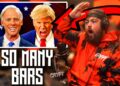 RAPPER REACTS to Donald Trump vs Joe Biden. Epic Rap Battles Of History