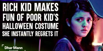 Rich Kid Makes Fun of Poor Kid's Halloween Costume, She Instantly Regrets It | Dhar Mann