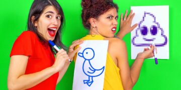 FUN DIY PARTY IDEAS FOR GAME NIGHT || Draw On My Back Challenge! Party Games By 123 GO! CHALLENGE