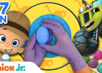 Bath Bomb Fizzer Fun Ep. 13 ? DINO EDITION! w/ Bubble Guppies, PAW Patrol & Blaze! | Nick Jr.