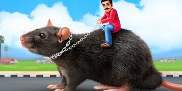 बड़ा चूहा – GIANT RAT Hindi Comedy Story | Hindi Funny Videos | Hindi Moral Stories | Fairy Tales