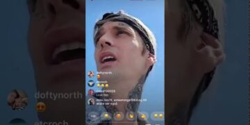 Aaron Carter, Melanie Martin & DJ Vlad outside VladTV studio 2020