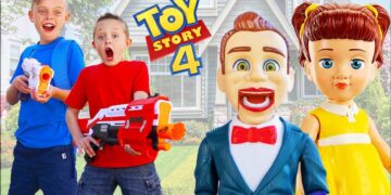 Toy Story 4 Toys Are Missing! Gabby Gabby & Bensen Plays Tricks on Kids Fun TV!