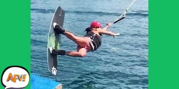 Say, "GOODBYE," to This Girl! ? | Funny Sports Fails | AFV 2021