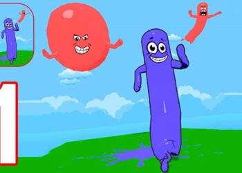 Falling Sausage – Fun Race 3D – Gameplay Part 1 All Levels 1 – 20 (Android, iOS)