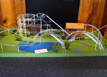 Screamroller  1980 – Worlds of Fun –  Model Roller Coaster