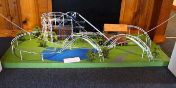 Screamroller  1980 – Worlds of Fun –  Model Roller Coaster